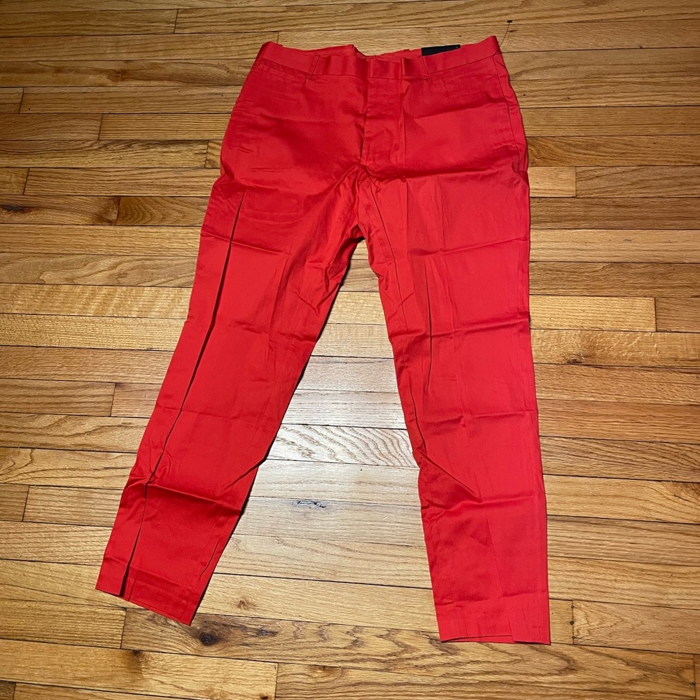 Colorful Milan FLAT FRONT SITS BELOW WAIST SLIM Fit STRAIGHT LEG bright coastal